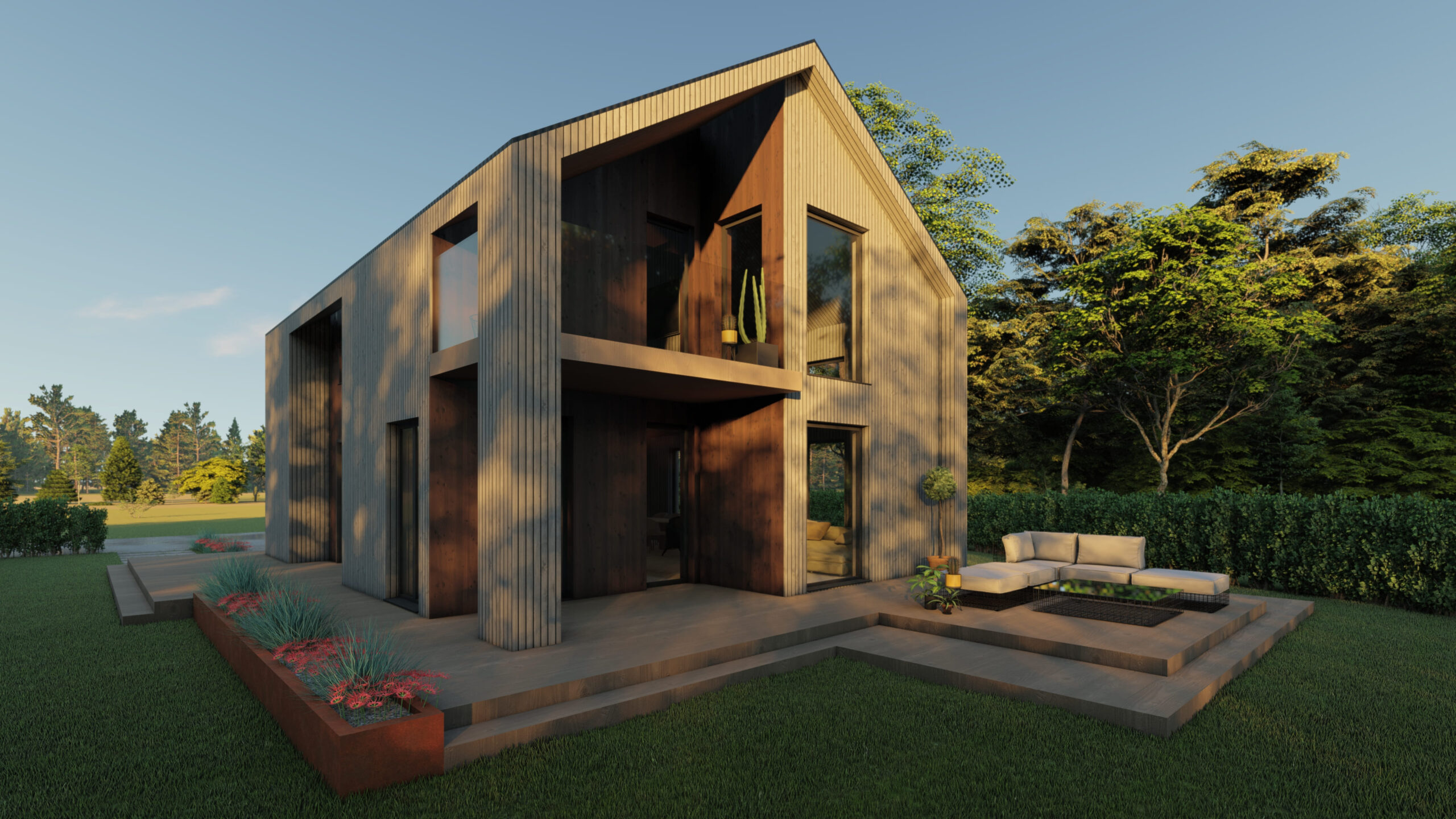 Projektovanje eksterijera - Kuća na selu