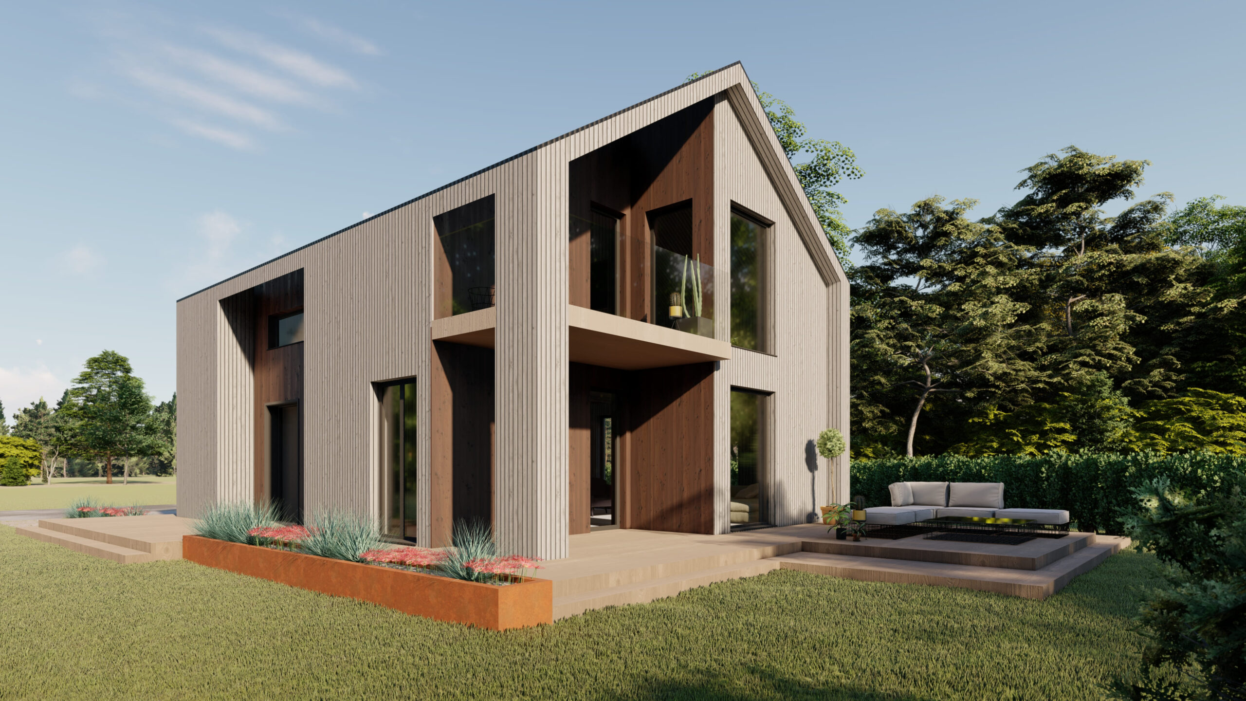 Projektovanje eksterijera - Kuća na selu