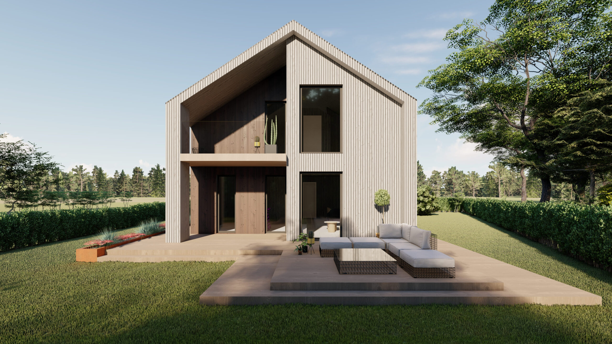 Projektovanje eksterijera - Kuća na selu