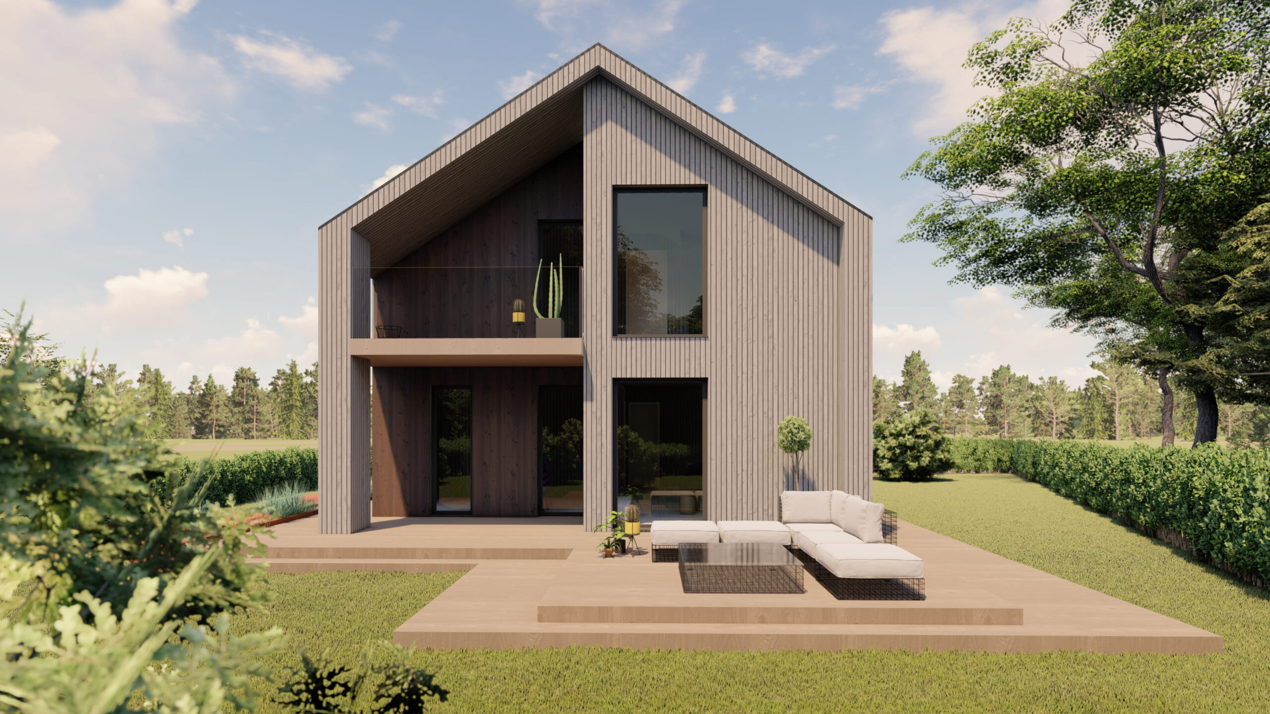 Projektovanje eksterijera - Kuća na selu