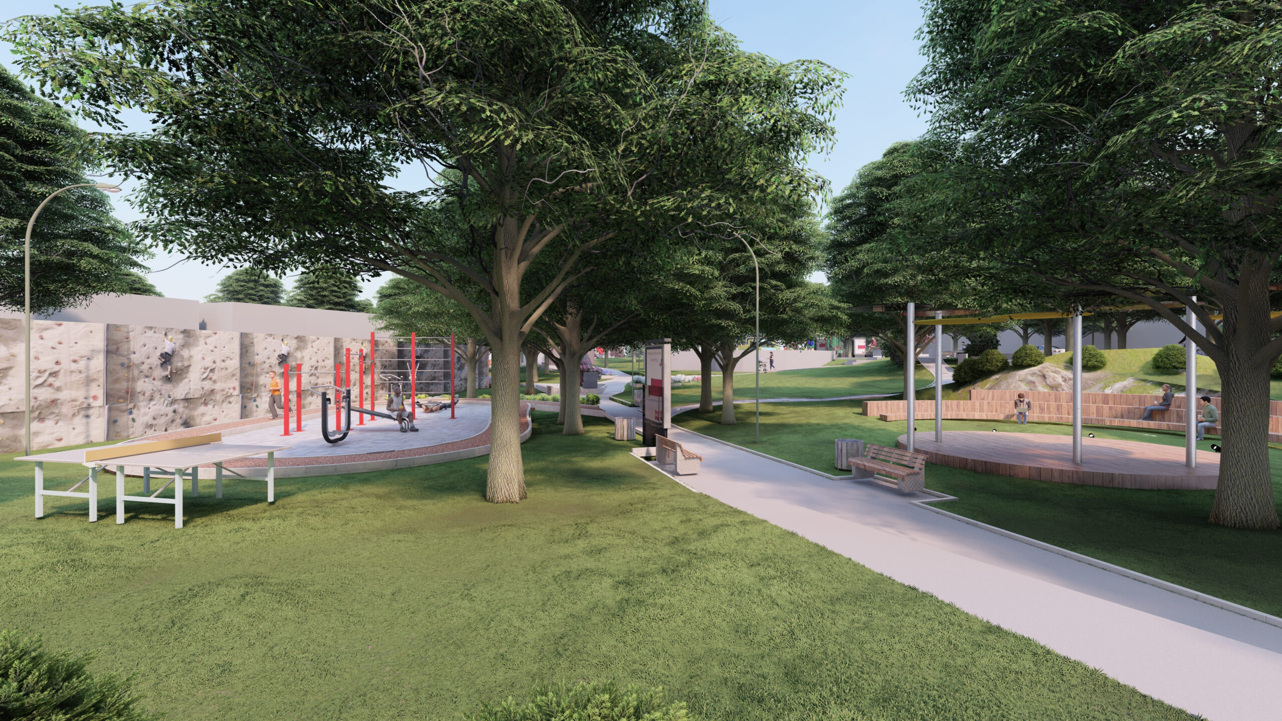 Projektovanje eksterijera - Park Vjera Nada Ljubav Prnjavor